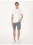 Erkek Ekru Slim Fit Örme Dokulu Polo Yaka Tişört 50309946-VR019 4