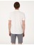 Erkek Ekru Slim Fit Örme Dokulu Polo Yaka Tişört 50309946-VR019 5