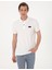Erkek Beyaz Slim Fit Örme Dokulu Polo Yaka Tişört 50309959-VR013 1