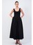 Bedeni Triko Poplin Elbise Siyah 124M2149000 1