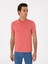 Erkek Pembe Slim Fit Basic Tişört 50310014-VR186 3