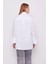 Beyaz Broş Düğme Detaylı Gömlek 4