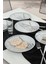 Black Little Flower Pasta Tabağı 20 cm 6 Adet 20974 2