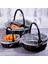 Black 3'lü Sepet Oval Sepet Ksv-Lny-09 1