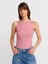 21048 Halter Yaka Top-Gül 1