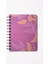 Fuşya Yaprak Spiralli Defter 12X17 2