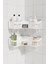 Menashop Home Banyor Köşe Yapışkanlı Banyo Rafı, 2'li Banyo Düzenleyici, Duvar Duş Rafı Bany Organizer Şampuanlık 1