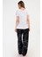 Kadın Kısa Kol Beyaz Pijama Takımı C6T4N0O014 4