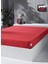 Menashop Metrashop Home Örme Penye Lastikli Çarşaf, Tek Kişilik, Kırmızı, Pamuk-Elastan 230 G/m2 2