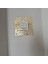 Tekli Gold Pleksi| Standart Piriz Çerçevesi |Tekli Gold Prizlik|17*17 CM|PR8009 2