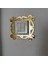 Tekli Gold Pleksi| Standart Piriz Çerçevesi |Tekli Gold Prizlik|16*16 CM|PR8010 2