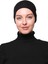 Kadın Penye Dikişsiz Tesettür Bandana Bone Spor Saç Bandı - Siyah 2