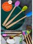 Silikon Uçlu Isıya Dayanıklı Bambu Spatula 3'lü Set 1