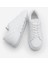 Kadın Sneaker İncili Kapitone Dikişli Spor Ayakkabı Sofez Beyaz 8