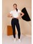 Kadın Lacivert Yüksel Bel Slim Fit Tayt - 3060 2