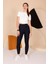 Kadın Lacivert Yüksel Bel Slim Fit Tayt - 3060 3
