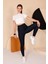 Kadın Lacivert Yüksel Bel Slim Fit Tayt - 3060 4