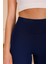 Kadın Açık Lacivert Yüksel Bel Slim Fit Tayt - 3060 5