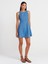 90559 Godeli Mini Elbise-Mavi 4