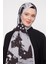 Gri Fırça Izi Desenli Elegance Şal 2