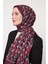 K.bordo Petek Desen Love Şal 1