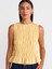 50845 Kolsuz Crop Bluz-Sarı 4