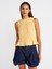 50845 Kolsuz Crop Bluz-Sarı 1