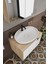 Lale Beyaz 70 cm %100 Mdf Lavabolu Banyo Dolabı + Aynalı Dolap 2