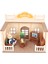 1:12 Ölçekli Bebek Evi Mobilyası Plastik Minyatür Tv Çay Masası Kanepe Şömine Saksı Oturma Odası Dollhouse (Yurt Dışından) 4