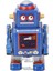 Kurmalı Robot Oyuncak El Yapımı Dekoratif Vintage Clockwork Robot Oyuncak Ilginç Kurmalı Demir Oyuncak Cafe Restoran Için Mavi (Yurt Dışından) 1