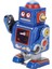 Kurmalı Robot Oyuncak El Yapımı Dekoratif Vintage Clockwork Robot Oyuncak Ilginç Kurmalı Demir Oyuncak Cafe Restoran Için Mavi (Yurt Dışından) 2