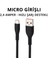 Hasır Örgülü 2.4A Micro USB 1 Metre Hızlı Şarj ve Data Kablosu K-S10 3