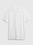 Erkek Beyaz Gap Logo Piqué Polo Yaka T-Shirt 2