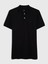Erkek Siyah Gap Logo Piqué Polo Yaka T-Shirt 5