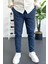 Erkek Dar Paça Jogger Pantolon Lacivert EDW384 2