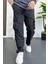 Erkek Ince Baggy Kalıp Kargo Pantolon Siyah EDW164 4