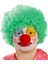 Yeşil Renk Kıvırcık Afro Bonus Peruk Takma Saç ve Kırmızı Burun Seti (4172) 1