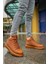 Bağcıklı Erkek Sneaker Bot Taba 1