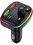 Bluetooth Araç Kiti Araç Fm Transmitter USB Type-C Mp3 Sd Kart Flash Için Uygun Pd Çakmaklık Girişli Rbg Işıklı 1