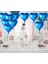 Metalize Parlak Mavi Kalp Şekilli Uçan Balon Folyo 18 Inç 45 cm 25 Adet (4172) 4