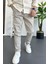 Erkek Dar Paça Jogger Pantolon Bej EDW384 2