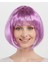 Rose Pembe Renk Düz Kesim Küt Parti Peruğu Kısa Takma Saç (4172) 1