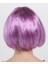 Rose Pembe Renk Düz Kesim Küt Parti Peruğu Kısa Takma Saç (4172) 2