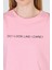 Pembe Yazı Baskılı %100 Pamuk Oversize Tişört 2150-5M 4