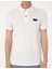 Erkek Beyaz Slim Fit Örme Dokulu Polo Yaka Tişört 50309959-VR013 6