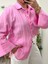 Pembe Kimono Kol Gömlek 1