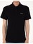 Erkek Siyah Slim Fit Örme Dokulu Polo Yaka Tişört 50309946-VR046 6