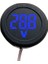 4-100 V LED Dijital Ekran Yuvarlak Iki Telli Voltmetre Dc Dijital Araba Gerilim Akım Ölçer Volt Dedektörü Test Cihazı Monitör (Yurt Dışından) 5