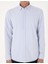 Erkek Açık Mavi Slim Fit Çizgili Uzun Kollu Gömlek 50307162-VR003 6