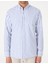 Erkek Lacivert Regular Fit Çizgili Uzun Kollu Gömlek 50307093-VR033 6